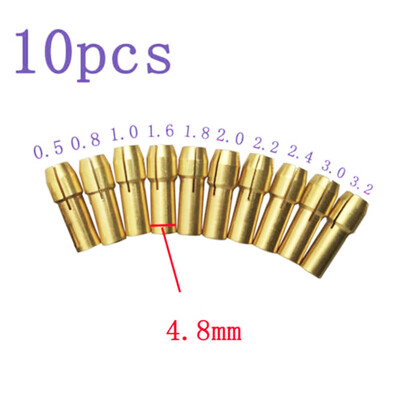 

10 Piece Set 05-32mm Metal Drill Chucks Collet Bits For Rotary Hardware Tool