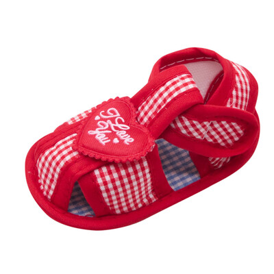 

Newborn Baby Girls Shoes Letter Bridesmaid Plaid Anti-Slip Footwear Crib Shoes