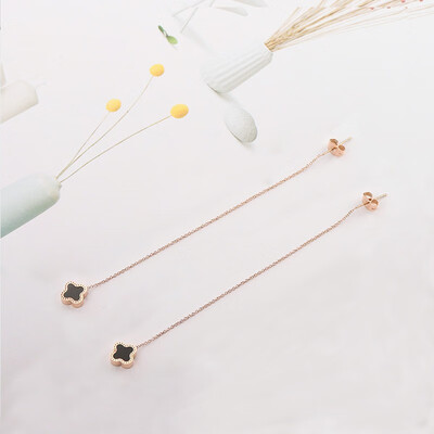 

Girls heart Korean version of the trend earrings ins earrings simple cold wind long earrings Europe&the United States net red