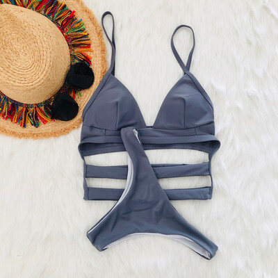 

Roseonmyhand Women Girl Padded Bandage Sexy Beach Halter Bikini Bathing Suit Swimwear