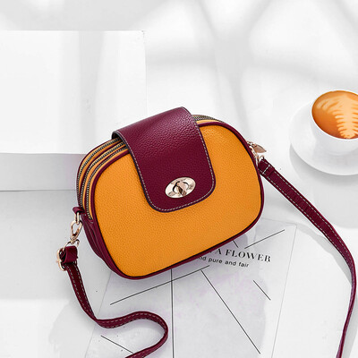 

Womens Bag New Chaozhou Korean Version Baitao Simple Ladies One Shoulder Slant Bag Mini-round Bag