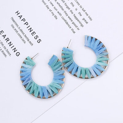 

Flashbuy Boho Style Handmade Rattan Drop Earrings For Women Trendy Rafite Pendantes Bohemia Earrings Party Fashion Jewelry
