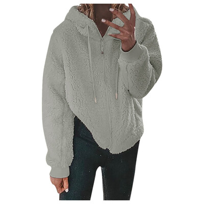 

Toponeto Women Coat Elegant Thick Warm Fashion Outerwear Long Fake Jacket
