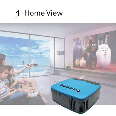 

MY20 Mini Portable LCD Projector 400 Lumens Full HD 1080P 110" LED Movies Video Multimedia Projection Machine for Family Education