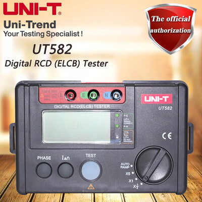 

UNI-T UT582 Digital Multimeter RCD ELCB Tester Auto RAMP Leakage Circuit Breaker Meter with LED