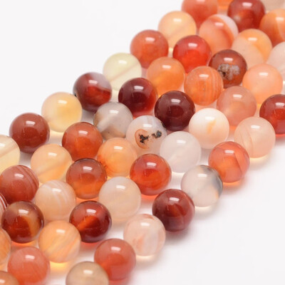 Natural Carnelian Bead Strands Round Dyed 10mm Hole 1mm about 38pcsstrand 155"