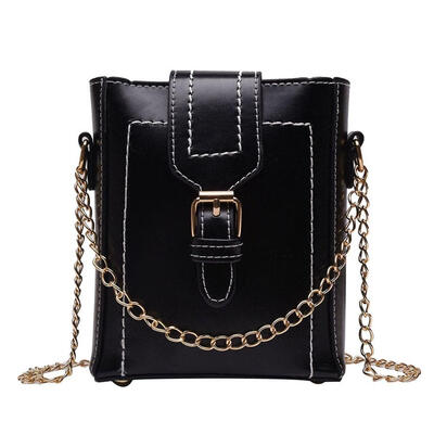 

Solid Color Shoulder Bag Women Clutch PU Leather Chain Crossbody Mini Bags