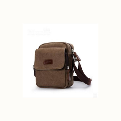 

Korean version of the mens shoulder bag canvas bag outdoor sports small backpack casual retro Messenger bag men bag