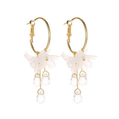 

Women Sweet Ethnic Style Crystal Flower Earrings Wild Fairy Plating Pattern Jewelry Stud Earrings aretes de mujer oorbellen