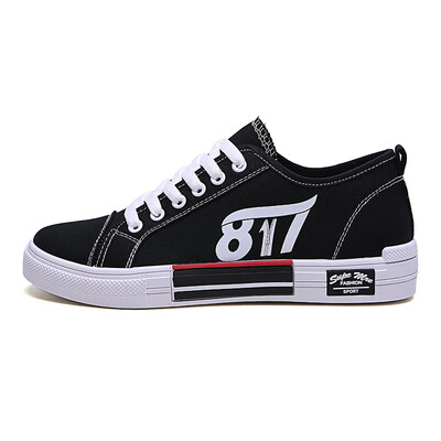 

2019 Men Casual Canvas Shoes Fashion Print Sneakers Summer Trainers Leisure Shoes Mens Lace Up Shoes Chaussures Pour Hommes