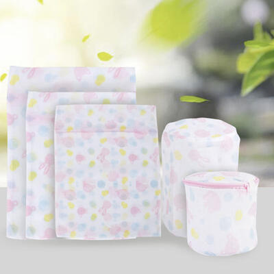 

Greensen 5PcsSet Flower Printed Washing Mesh Bag Laundry Clothes Socks Bra Lingerie Underwear Bags