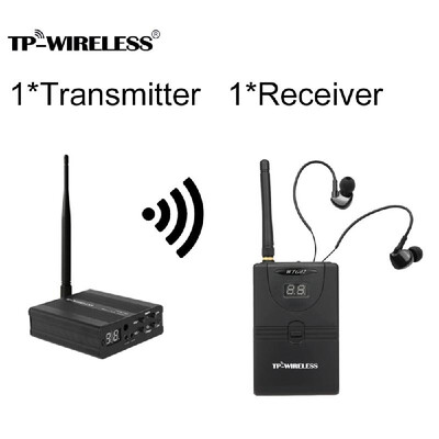 

TP-WIRELESS TP-WMS02 In-ear Stage Audio Monitor System Professional 24GHz Digital Wireless Monitor System 1 Transmitter 10 Receiv