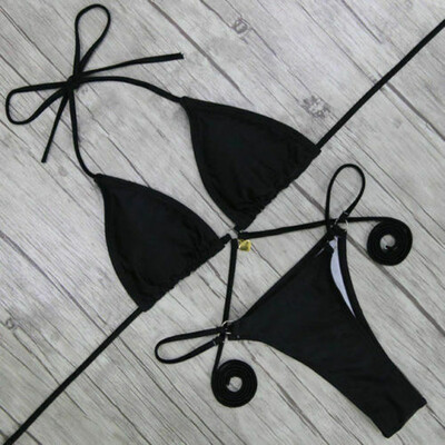 

Summer Sexy Women Bandage Thong Bikini Push-up Padded Bra Swiming Swimwear