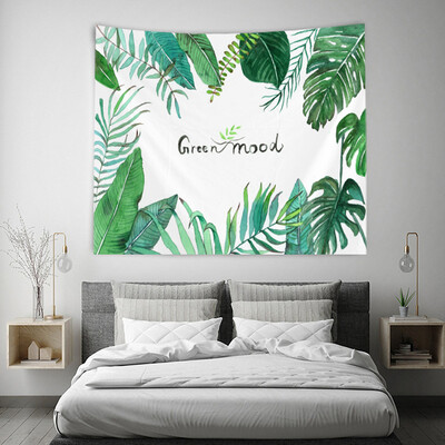 

Shanghaojupin Nordic Green Flower Tapestry