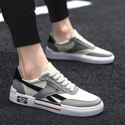 

Summer Shoes Mens Trendy Shoes New Korean Version Baitao Leisure Canvas Shoes Breathable Baitao Chic Port Windboard Shoes