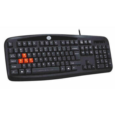 

DH601 Portable Silent Waterproof USB Wired Game Keyboard For Desktop Computer PC