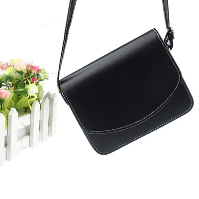

Women PU Leather Shoulder Bag Solid Mini Casual Crossbody Bags Retro Messenger Bags Handbag Small Square Pack T10