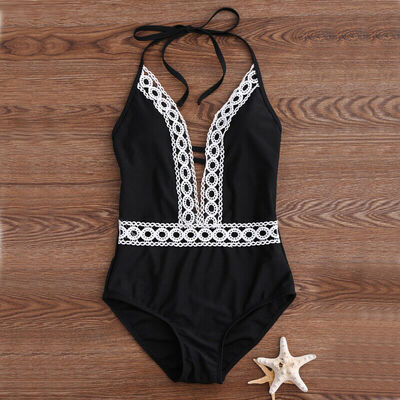 

One-Piece Bandage Lace Monokini Bikini Womens Swimwear Swimsuit bathing Suit