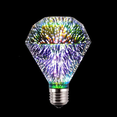 

3D Firework Bulb E27 LEDs Light Bulbs Colorful RGB Decoration Holiday Night Lamp