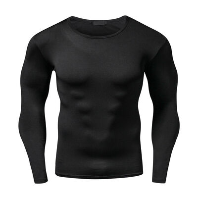 

Men Quick Dry Sports T-Shirt Compression Shirt Workout Long Sleeve Gym Top