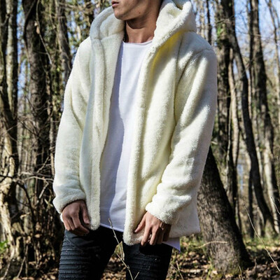 

Mens Fur Fleece Coat Winter Coat Overcoat Warm Slim Jacket Outerwear Hoodies