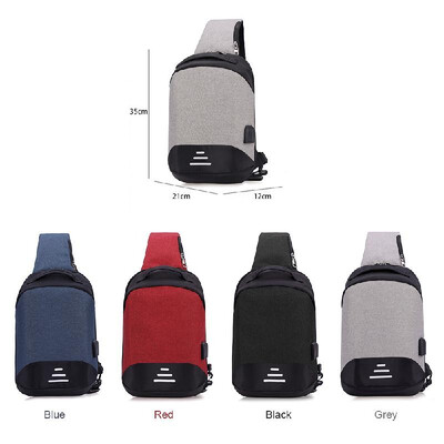 

Multi-function Large Capacity Charge Travel Security Bag Anti-theft Shoulder Bags USB Charging Package Outdoor Shoulder Bag Anti