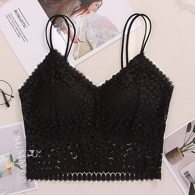 

〖Follure〗Women Sexy Bra Solid Vest Lace Seamless Breathable Push Up Top Underwear