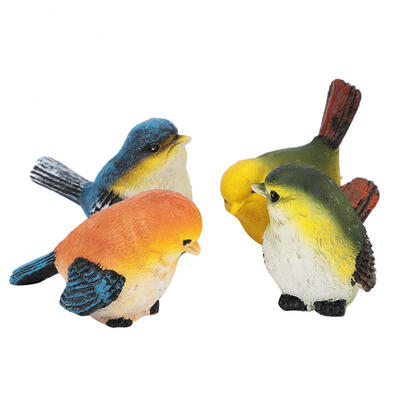 

Greensen 4Pcs Resin Birds Animal Figurine Decoration Lawn Garden Courtyard Ornaments