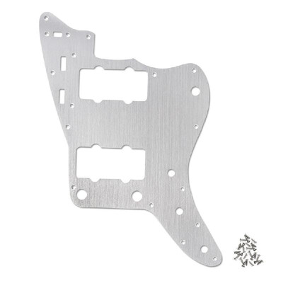 

Electric Guitar Pickguard Backplate 13-Hole for American Standard JM Jazzmaster Guitar Silver