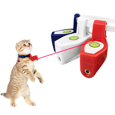 

Dipper pet cat supplies cat toy automatic cat stick interactive infrared toy cat kitten cat cat cat cat collar white