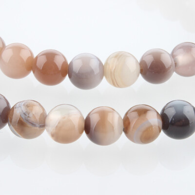 

Natural Gemstone Botswana Agate Round Bead Strands 6mm Hole 1mm about 63pcsstrand 1535"