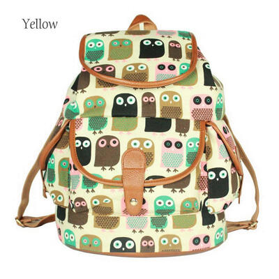 

Women Canvas Backpack Fashion Swallow Printing School Cute Laptop Bag