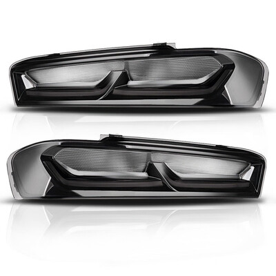 

for 2016 2017 2018 Chevrolet Camaro Tail Lights Black Smoke Rear Lamps Assembly
