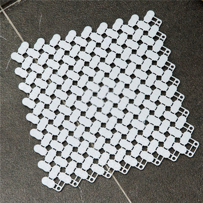 

Anti-slip mat bathroom free mosaic carpet 12 pieces blue&white plaid