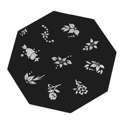 

Stainless Steel Octagonal Nail Art Templates Image Print Stamping Plate
