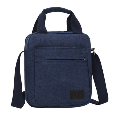 

Tailored Mens Fashion Canvas Solid Color Totes Business Shoulder Bag Messenger Bags
