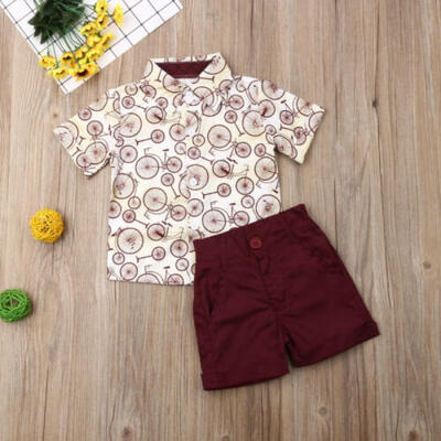 

UK Toddler Kids Baby Boy T Shirt TopsPants Outfits Clothes Gentleman Party Suit