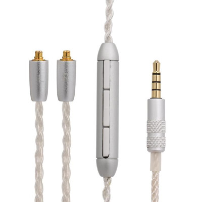 

35mm Wired Earphones Cable Detachable Replacement Headphone Cord w Mic MMCX Connector for Shure SE215 SE315 SE425 SE535 SE846 UE