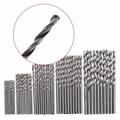 

50Pcs 1152253mm Titanium Plated HSS High Speed Steel Drill Bit Set Tools