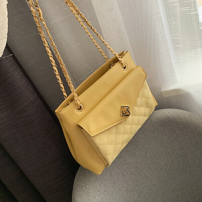 

Qiao Bani 2019 new European&American style fashion simple rhombic chain bag large shoulder diagonal trend handbags wholesale