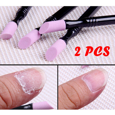 

Toponeto 2PCS Double-end Quartz Cuticle Pusher Trimmer Manicure Nail Art Tool