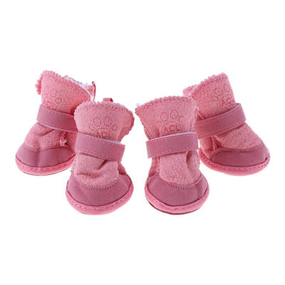 

Pet Puppy Thick Snow Boots Dog Plush Winter Warm Shoes Dog Accessories