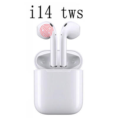 

I14 Bluetooth 50 Wireless Earphones 3D Stereo Sport TWS Headphones With Mic Charging Case For Apple Android