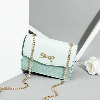 

Shangxin Advanced Sense Girl 2019 Chaozhou Baitao French Crowdsourcing Texture&Oceanic Chain Slant Bag