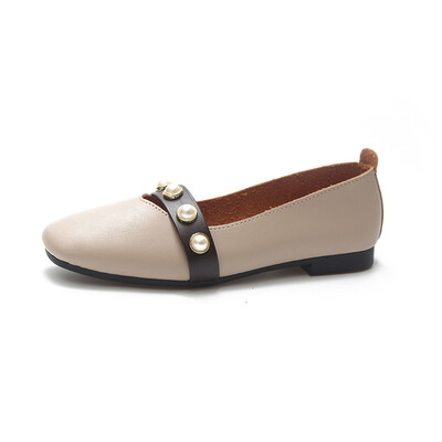 

British style womens shoes 2018 spring&autumn new shoes Korean version of net red bean shoes Lefu shoes Harajuku mother shoes