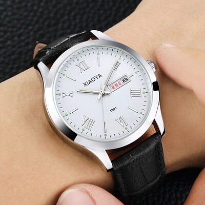 

Korean fashion watch mens simple casual atmosphere quartz watch trend luminous belt mens watch non-mechanical watch