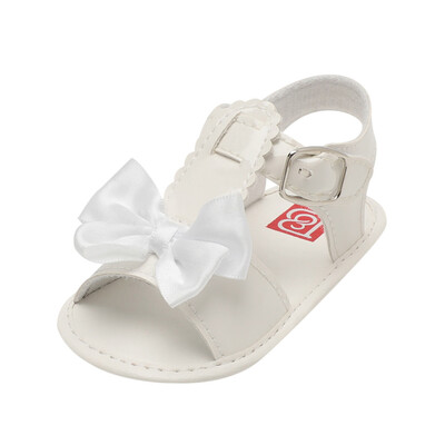 

Infant Baby Girls Bowknot Crib Shoes Soft Sole Anti-slip Single Shoes Sandals