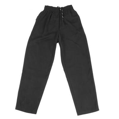 

Greensen Full Elastic Waist Chef Pants Hotel Dining Black Male Chef Work Pants Kitchen PantsM