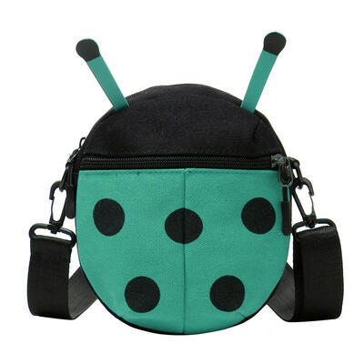 

Cartoon Ladybug Cute Girl Shoulder Bags Canvas Mini Messenger Crossbody Bag