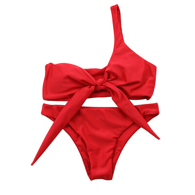 

Saidsome Sexy Women Solid Color Print Bikini Bathing Suit Swimsuit Bandage Swimwear